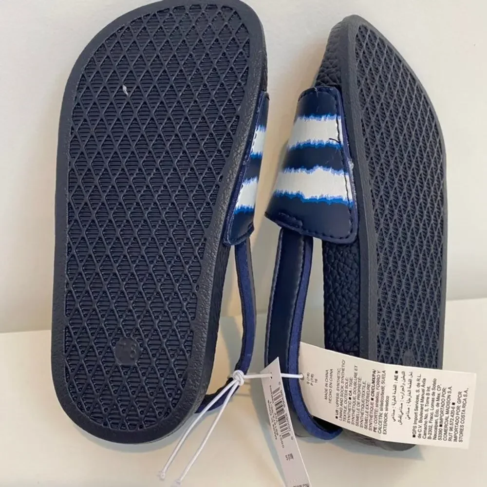 Old Navy Blue & White Sun Sandals with Strap Size 7/8 New